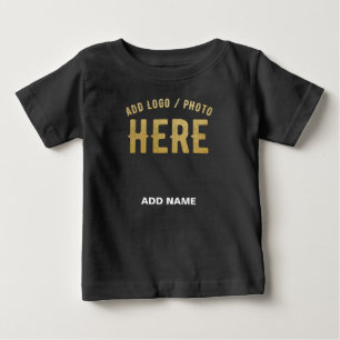 MODERNE, STYLISCH ZOLLBARE, SCHWARZE VERIFIZIERTE BABY T-SHIRT