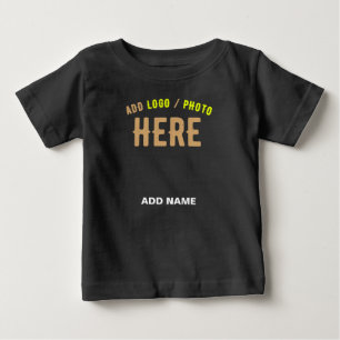 MODERNE, STYLISCH ZOLLBARE, SCHWARZE VERIFIZIERTE  BABY T-SHIRT