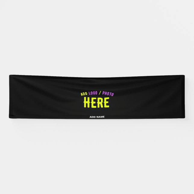 MODERNE, STYLISCH ZOLLBARE, SCHWARZE VERIFIZIERTE  BANNER (Horizontal)