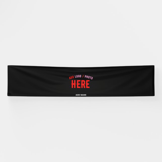 MODERNE, STYLISCH ZOLLBARE, SCHWARZE VERIFIZIERTE  BANNER (Horizontal)
