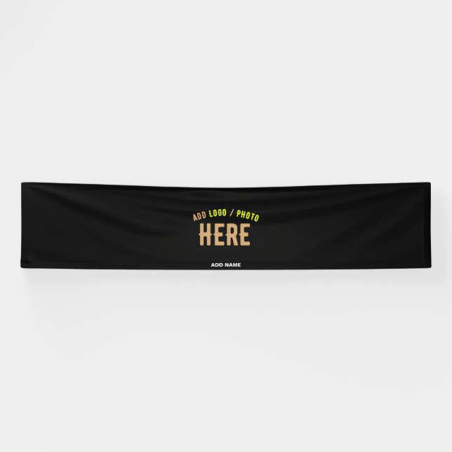 MODERNE, STYLISCH ZOLLBARE, SCHWARZE VERIFIZIERTE  BANNER (Horizontal)