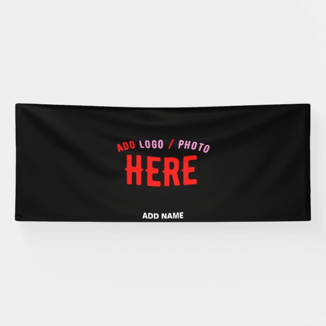 MODERNE, STYLISCH ZOLLBARE, SCHWARZE VERIFIZIERTE  BANNER (Horizontal)