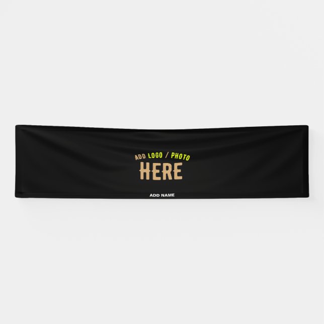 MODERNE, STYLISCH ZOLLBARE, SCHWARZE VERIFIZIERTE  BANNER (Horizontal)