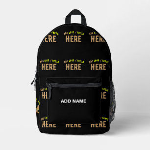 MODERNE, STYLISCH ZOLLBARE, SCHWARZE VERIFIZIERTE  BEDRUCKTER RUCKSACK