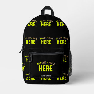 MODERNE, STYLISCH ZOLLBARE, SCHWARZE VERIFIZIERTE BEDRUCKTER RUCKSACK