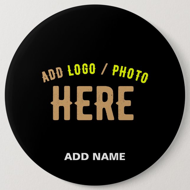 MODERNE, STYLISCH ZOLLBARE, SCHWARZE VERIFIZIERTE  BUTTON (Vorderseite)