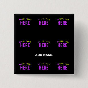MODERNE, STYLISCH ZOLLBARE, SCHWARZE VERIFIZIERTE BUTTON