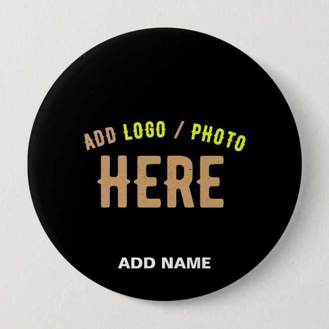 MODERNE, STYLISCH ZOLLBARE, SCHWARZE VERIFIZIERTE  BUTTON (Vorderseite)