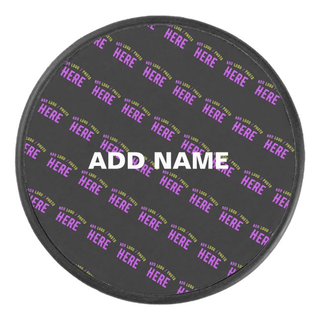 MODERNE, STYLISCH ZOLLBARE, SCHWARZE VERIFIZIERTE  EISHOCKEY PUCK (Vorderseite)