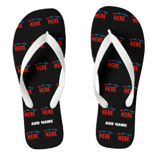 MODERNE, STYLISCH ZOLLBARE, SCHWARZE VERIFIZIERTE  FLIP FLOPS