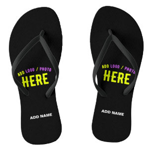MODERNE, STYLISCH ZOLLBARE, SCHWARZE VERIFIZIERTE  FLIP FLOPS