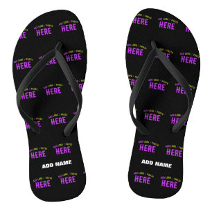 MODERNE, STYLISCH ZOLLBARE, SCHWARZE VERIFIZIERTE  FLIP FLOPS