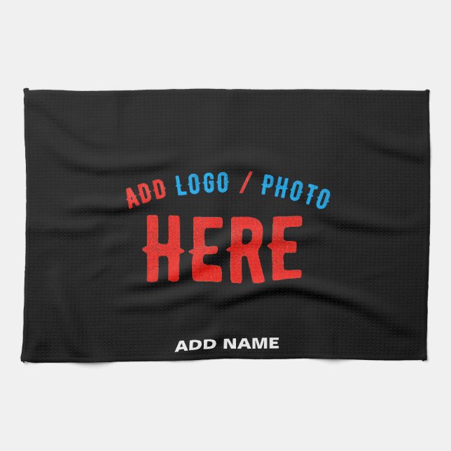 MODERNE, STYLISCH ZOLLBARE, SCHWARZE VERIFIZIERTE  GESCHIRRTUCH (Horizontal)