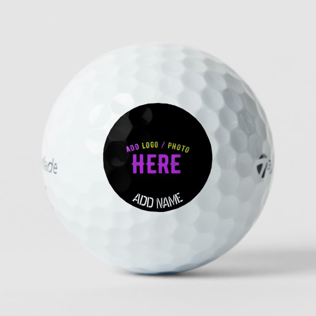 MODERNE, STYLISCH ZOLLBARE, SCHWARZE VERIFIZIERTE  GOLFBALL (Vorderseite)