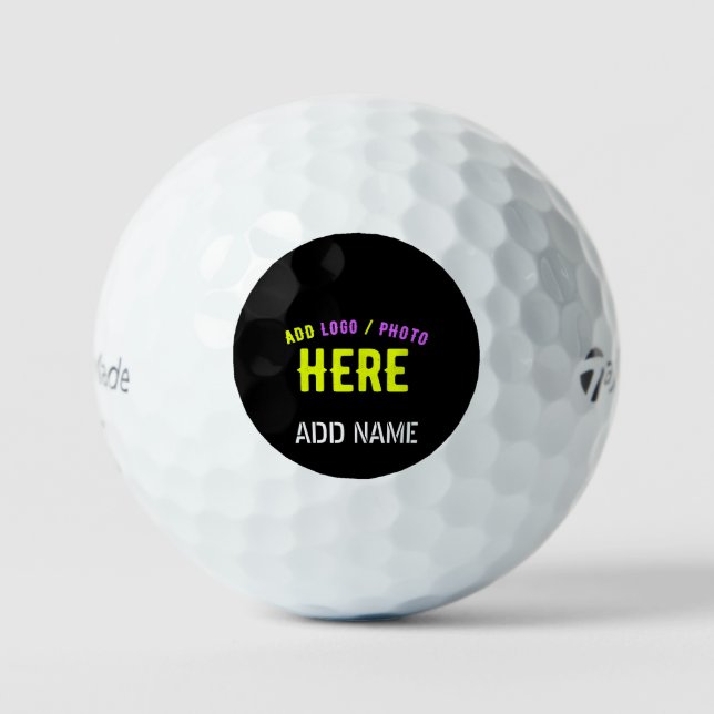 MODERNE, STYLISCH ZOLLBARE, SCHWARZE VERIFIZIERTE  GOLFBALL (Vorderseite)