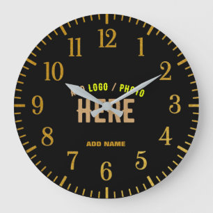 MODERNE, STYLISCH ZOLLBARE, SCHWARZE VERIFIZIERTE  GROßE WANDUHR