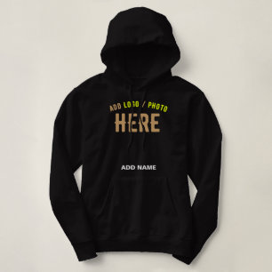 MODERNE, STYLISCH ZOLLBARE, SCHWARZE VERIFIZIERTE  HOODIE