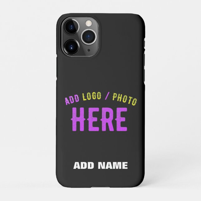 MODERNE, STYLISCH ZOLLBARE, SCHWARZE VERIFIZIERTE  iPhone HÜLLE (Rückseite)