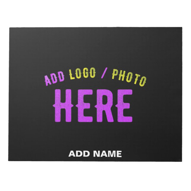 MODERNE, STYLISCH ZOLLBARE, SCHWARZE VERIFIZIERTE  NOTIZBLOCK (Vorderseite)