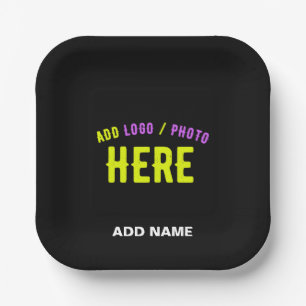 MODERNE, STYLISCH ZOLLBARE, SCHWARZE VERIFIZIERTE PAPPTELLER