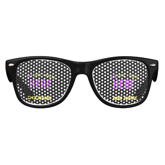 MODERNE, STYLISCH ZOLLBARE, SCHWARZE VERIFIZIERTE  PARTYBRILLE (Vorderseite)