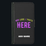 MODERNE, STYLISCH ZOLLBARE, SCHWARZE VERIFIZIERTE  GELDBEUTEL HÜLLE FÜR DAS SAMSUNG GALAXY S5<br><div class="desc">DIES IST EIN DESIGN-FITTING FÜR JEDEN. SIE KÖNNEN LOGO,  FOTO,  TEXT UND FARBEN ÄNDERN,  RESIZIEREN ODER HINZUFÜGEN,  WIE SIE MÖCHTEN. DANKE IHNEN.</div>