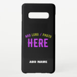 MODERNE, STYLISCH ZOLLBARE, SCHWARZE VERIFIZIERTE  SAMSUNG GALAXY S10  HÜLLE<br><div class="desc">DIES IST EIN DESIGN-FITTING FÜR JEDEN. SIE KÖNNEN LOGO,  FOTO,  TEXT UND FARBEN ÄNDERN,  RESIZIEREN ODER HINZUFÜGEN,  WIE SIE MÖCHTEN. DANKE IHNEN.</div>