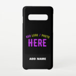 MODERNE, STYLISCH ZOLLBARE, SCHWARZE VERIFIZIERTE  SAMSUNG GALAXY S10 HÜLLE<br><div class="desc">DIES IST EIN DESIGN-FITTING FÜR JEDEN. SIE KÖNNEN LOGO,  FOTO,  TEXT UND FARBEN ÄNDERN,  RESIZIEREN ODER HINZUFÜGEN,  WIE SIE MÖCHTEN. DANKE IHNEN.</div>
