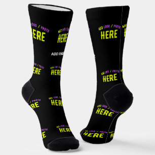 MODERNE, STYLISCH ZOLLBARE, SCHWARZE VERIFIZIERTE SOCKEN