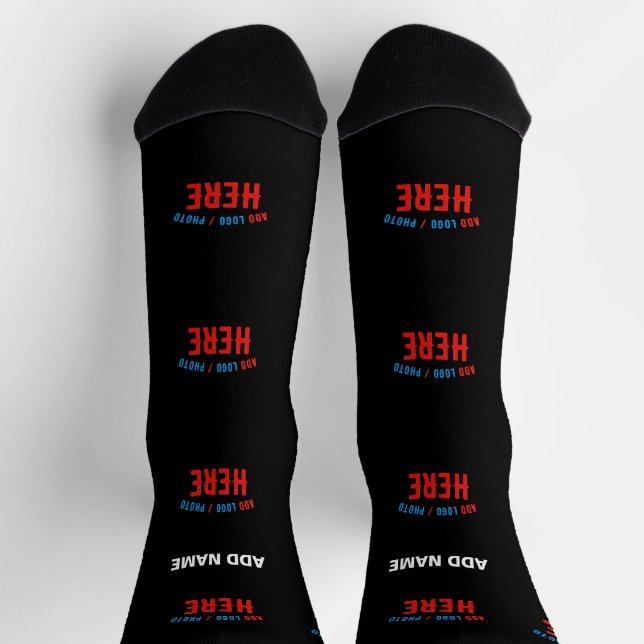 MODERNE, STYLISCH ZOLLBARE, SCHWARZE VERIFIZIERTE  SOCKEN (Oben)