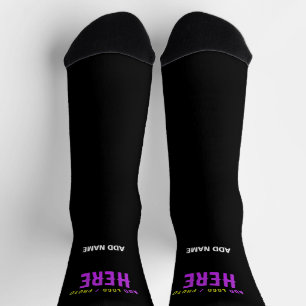 MODERNE, STYLISCH ZOLLBARE, SCHWARZE VERIFIZIERTE  SOCKEN
