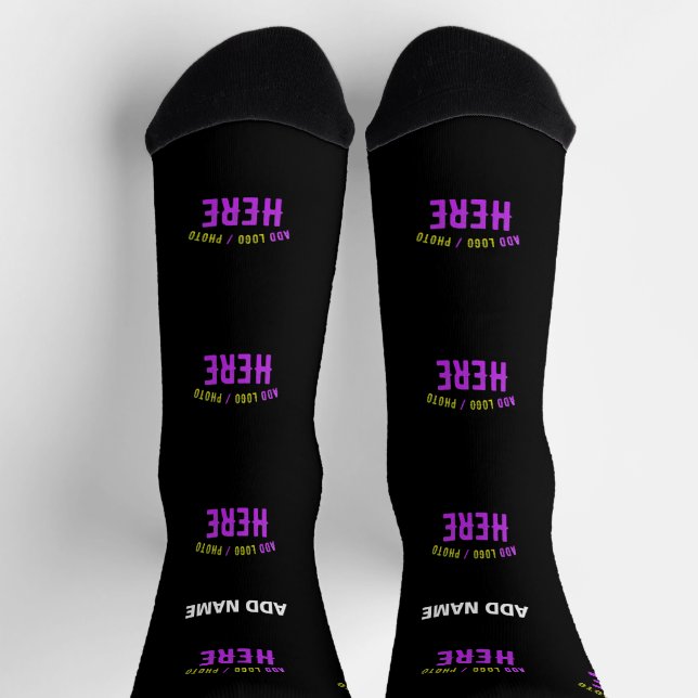 MODERNE, STYLISCH ZOLLBARE, SCHWARZE VERIFIZIERTE  SOCKEN (Oben)