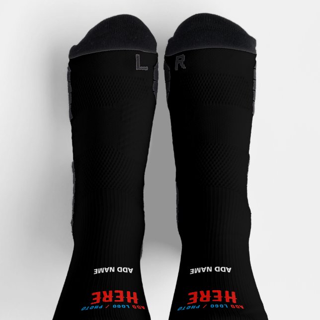 MODERNE, STYLISCH ZOLLBARE, SCHWARZE VERIFIZIERTE  SOCKEN (Oben)