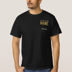 MODERNE, STYLISCH ZOLLBARE, SCHWARZE VERIFIZIERTE T-Shirt