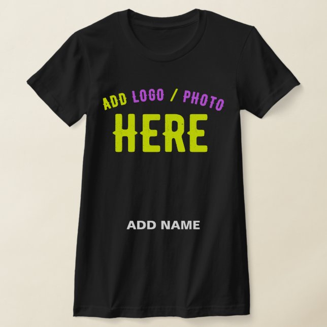 MODERNE, STYLISCH ZOLLBARE, SCHWARZE VERIFIZIERTE  T-Shirt (Ablage )