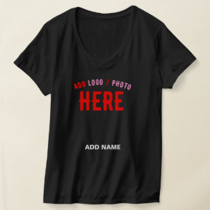 MODERNE, STYLISCH ZOLLBARE, SCHWARZE VERIFIZIERTE  T-Shirt