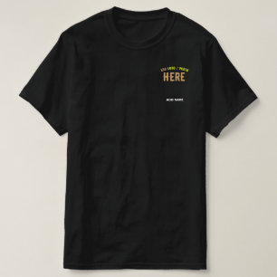 MODERNE, STYLISCH ZOLLBARE, SCHWARZE VERIFIZIERTE T-Shirt