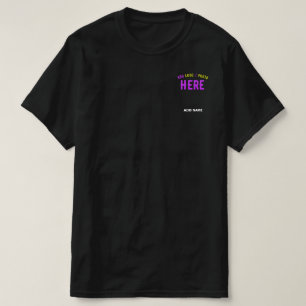 MODERNE, STYLISCH ZOLLBARE, SCHWARZE VERIFIZIERTE  T-Shirt