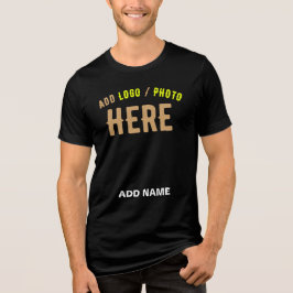 MODERNE, STYLISCH ZOLLBARE, SCHWARZE VERIFIZIERTE  Tri-Blend SHIRT