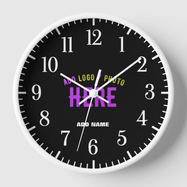 MODERNE, STYLISCH ZOLLBARE, SCHWARZE VERIFIZIERTE  UHR (Vorderseite)