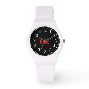 MODERNE, STYLISCH ZOLLBARE WEISSE, ÜBERPRÜFT MARKI ARMBANDUHR