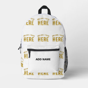 MODERNE, STYLISCH ZOLLBARE WEISSE, ÜBERPRÜFT MARKI BEDRUCKTER RUCKSACK