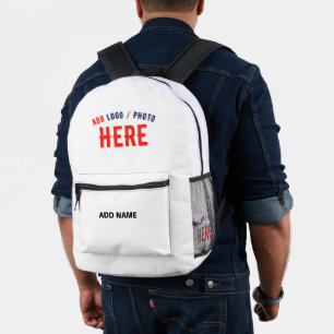 MODERNE, STYLISCH ZOLLBARE WEISSE, ÜBERPRÜFT MARKI BEDRUCKTER RUCKSACK
