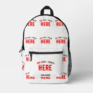 MODERNE, STYLISCH ZOLLBARE WEISSE, ÜBERPRÜFT MARKI BEDRUCKTER RUCKSACK