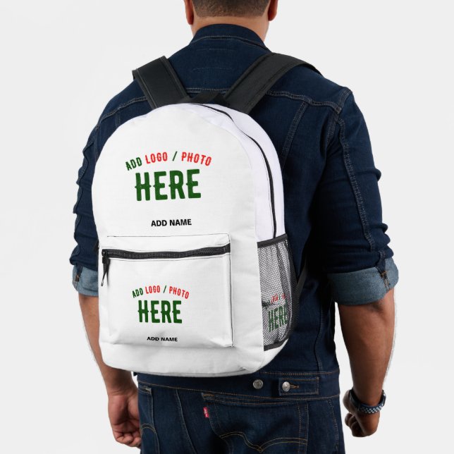 MODERNE, STYLISCH ZOLLBARE WEISSE, ÜBERPRÜFT MARKI BEDRUCKTER RUCKSACK (Insitu (Modell))