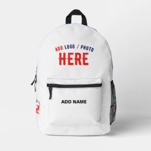 MODERNE, STYLISCH ZOLLBARE WEISSE, ÜBERPRÜFT MARKI BEDRUCKTER RUCKSACK