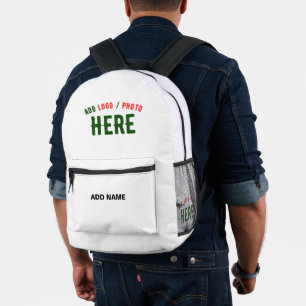 MODERNE, STYLISCH ZOLLBARE WEISSE, ÜBERPRÜFT MARKI BEDRUCKTER RUCKSACK
