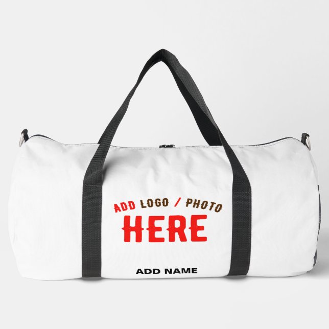 MODERNE, STYLISCH ZOLLBARE WEISSE, ÜBERPRÜFT MARKI DUFFLE BAG (Vorderseite)
