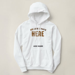 MODERNE, STYLISCH ZOLLBARE WEISSE, ÜBERPRÜFT MARKI HOODIE