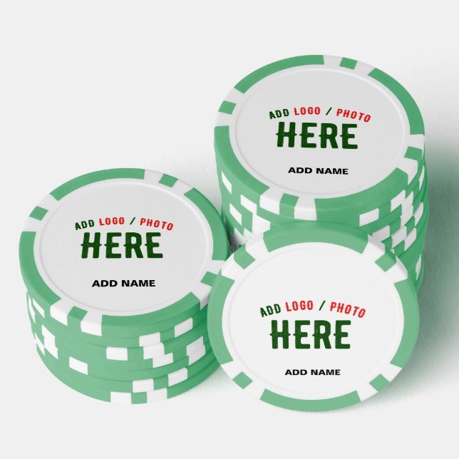 MODERNE, STYLISCH ZOLLBARE WEISSE, ÜBERPRÜFT MARKI POKERCHIPS (Stapel)